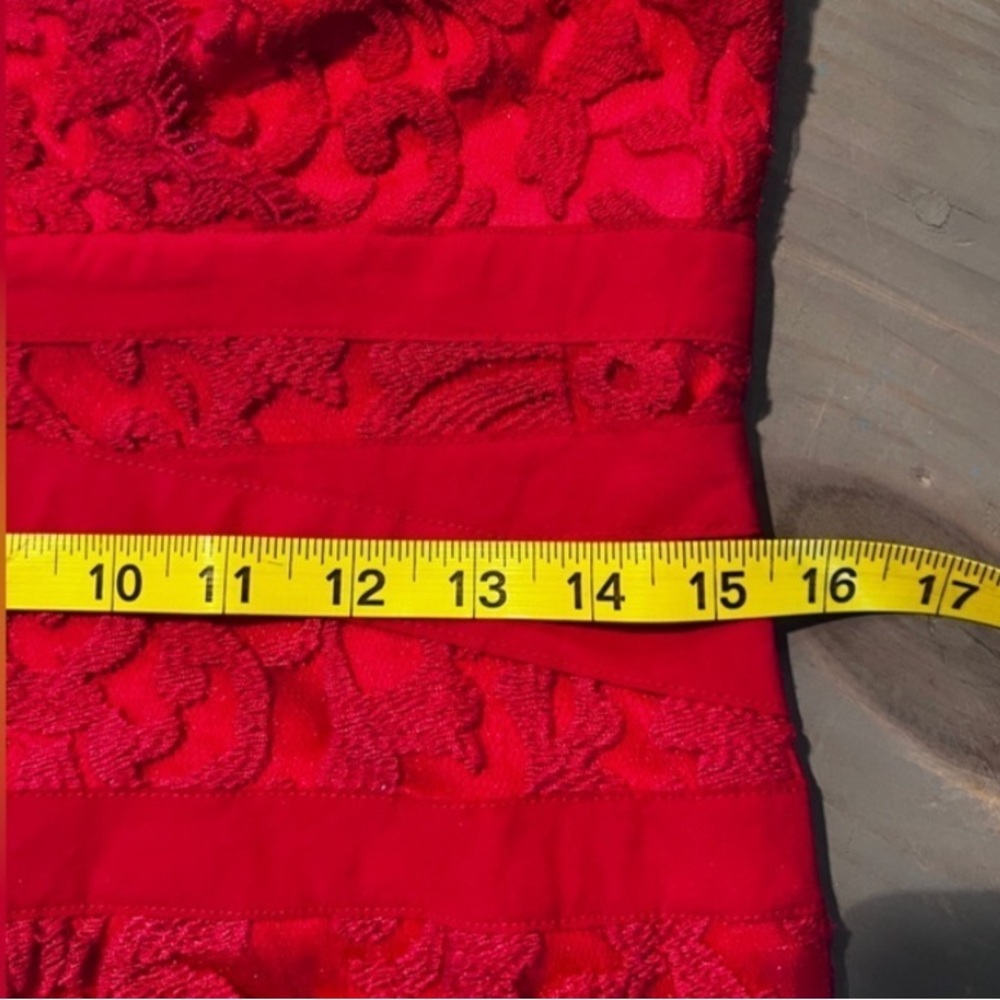 Tadashi Shoji Carla Embroidered Lace Sheath Dress Size 10 - Picture 12 of 13